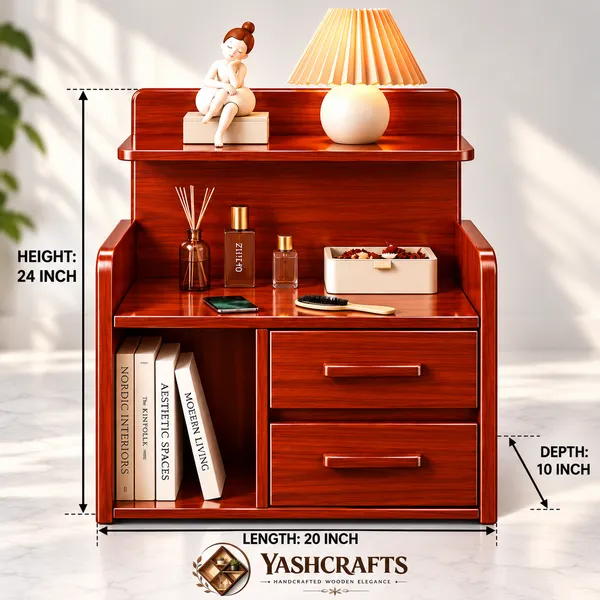 wooden_bedside_organizer,_bedside_table_with_drawers,_dark_walnut_nightstand,_wooden_bedside_cabinet,_2_drawer_bedside_table,_bedroom_storage_organizer,_wooden_side_table,_glossy_brown_bedside_table,_modern_nightstand,_bedside_storage_cabinet,_YashCrafts_bedside_table