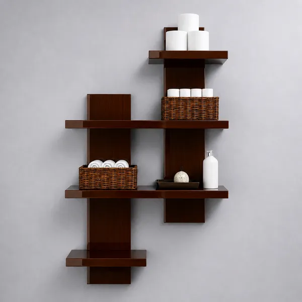 Craftsaura__Natural_Brown_Intersecting_Wooden_Wall_Shelf