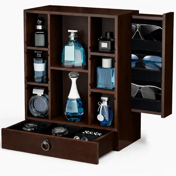 Craftsaura__Wooden_Perfume_&_Accessories_Organizer_Cabinet_|_Multi-Compartment_Storage_Box_with_Drawer_&_Sunglasses_Holder