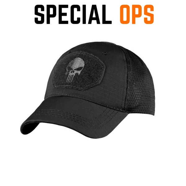 Black_Cotton_Tactical_Recon_Cap_For_Adults