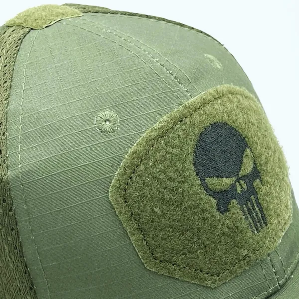 Green_Olive_Cotton_Tactical_Recon_Cap_For_Adults