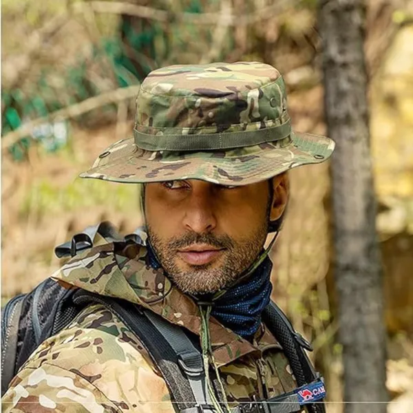 Green_Multicam_Cotton_Tactical_Boonie_Hat_For_Adults