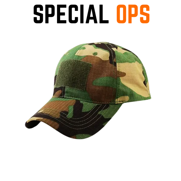 Green_Woodland_Print_Cotton_Tactical_Cap_For_Adults