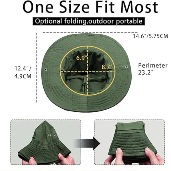 Olive_Green_Cotton_Tactical_Boonie_Hat_For_Adults