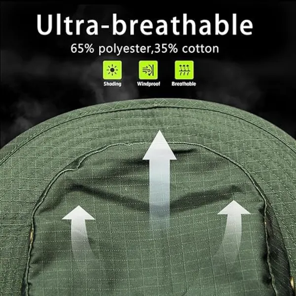 Olive_Green_Cotton_Tactical_Boonie_Hat_For_Adults