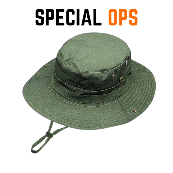 Olive_Green_Cotton_Tactical_Boonie_Hat_For_Adults