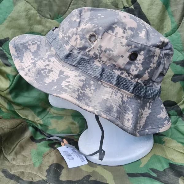 Grey_Acu_Marine_Print_Cotton_Tactical_Boonie_Hat_For_Adults