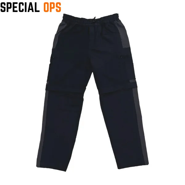 Black_Polyester_Dry_Fit_Zip_Off_Convertible_Pants_For_Adults