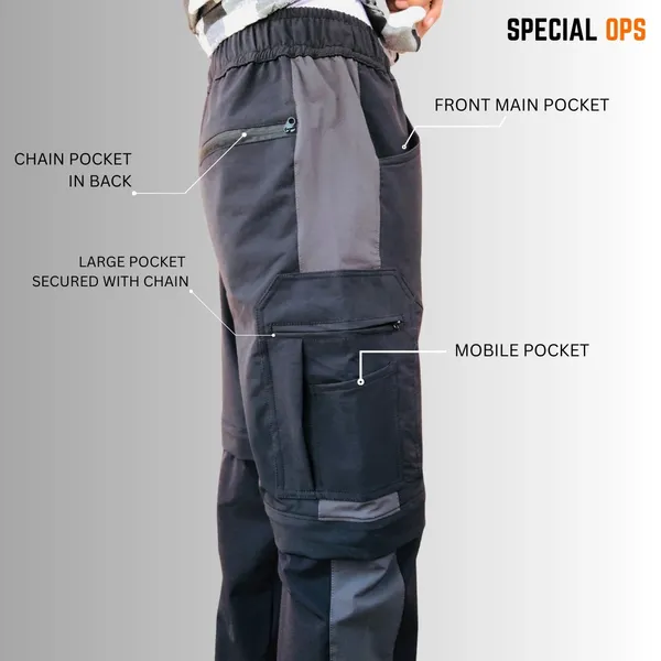 Black_Polyester_Dry_Fit_Zip_Off_Convertible_Pants_For_Adults