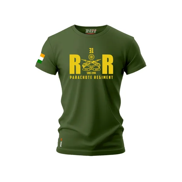 Green_Cotton_31_Battalion_Rashtriya_Rifles_Tshirt_For_Adults
