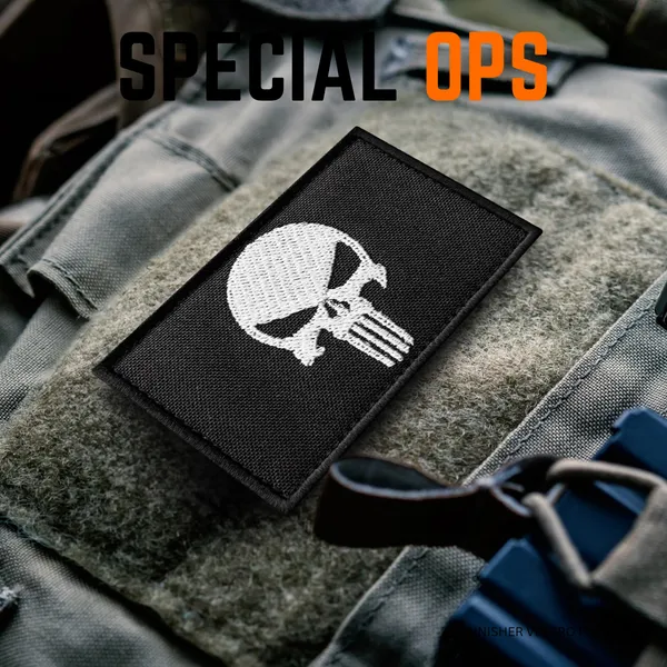 Black_Embroidered_Skull_Velcro_Punisher_Patch_Set_2_For_Adults