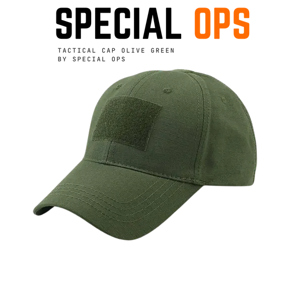Green_Olive_Cotton_Tactical_Cap_For_Adults