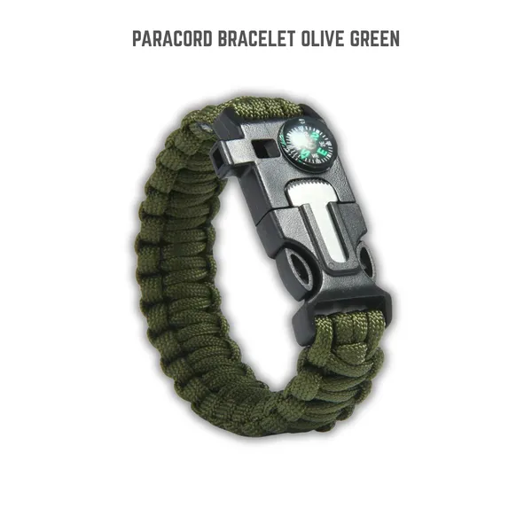 Green_Olive_Nylon_550_Paracord_Bracelet_For_Adults