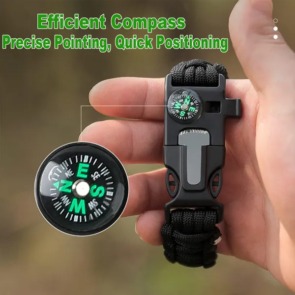 Green_Olive_Nylon_550_Paracord_Bracelet_For_Adults