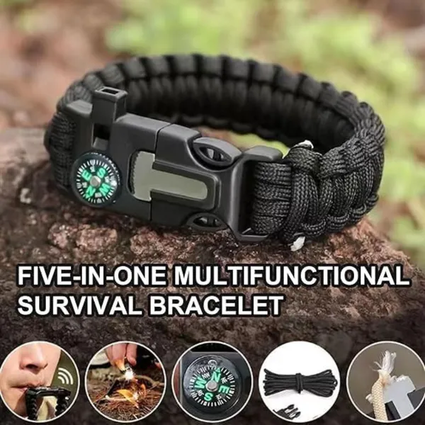 Black_Olive_Green_Nylon_Paracord_Bracelet_Pack_2_For_Adults