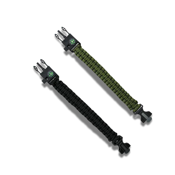Black_Olive_Green_Nylon_Paracord_Bracelet_Pack_2_For_Adults