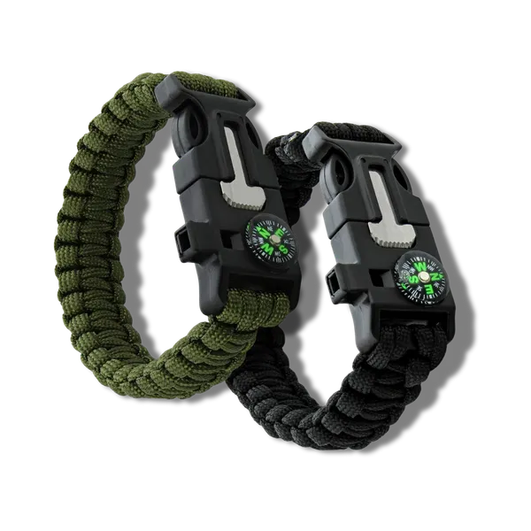 Black_Olive_Green_Nylon_Paracord_Bracelet_Pack_2_For_Adults