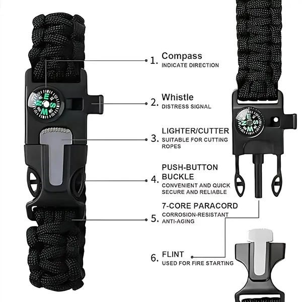 Black_Olive_Green_Nylon_Paracord_Bracelet_Pack_2_For_Adults