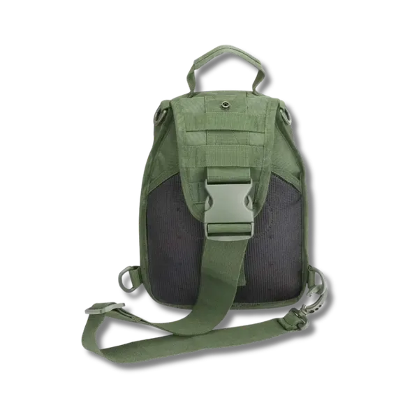 Green_Black_500_D_Nylon_Marksman_Tactical_Sling_Bag_For_Adults
