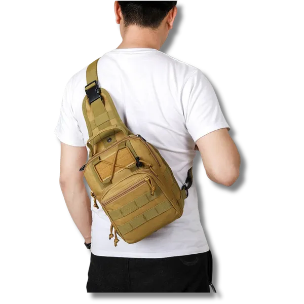 Black_Khaki_500_D_Nylon_Marksman_Tactical_Sling_Bag_For_Adults