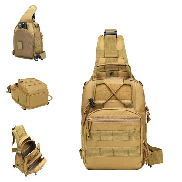 Black_Khaki_500_D_Nylon_Marksman_Tactical_Sling_Bag_For_Adults