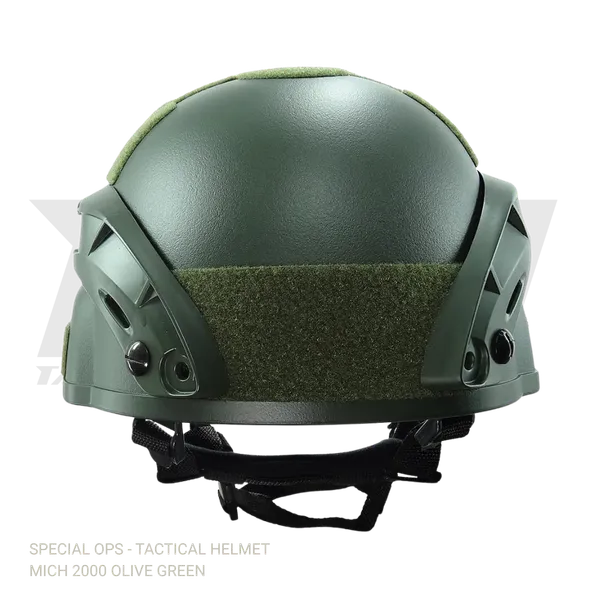 Olive_Green_Polymer_Mich_2000_Tactical_Helmet_For_Adults