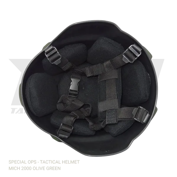 Olive_Green_Polymer_Mich_2000_Tactical_Helmet_For_Adults