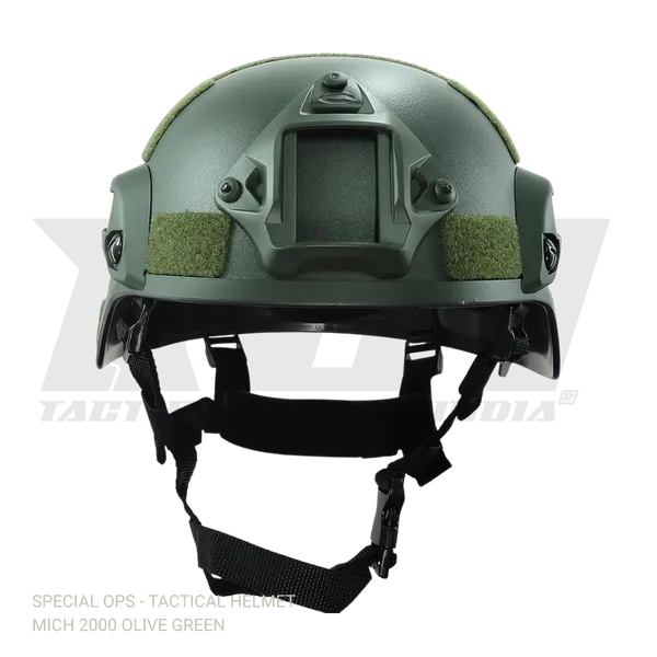 Olive_Green_Polymer_Mich_2000_Tactical_Helmet_For_Adults