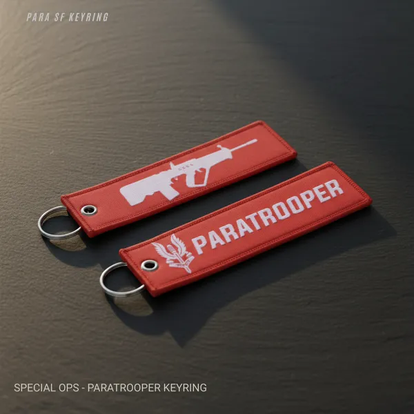 Red_Woven_Indian_Army_Paratrooper_Keyring_For_Adults