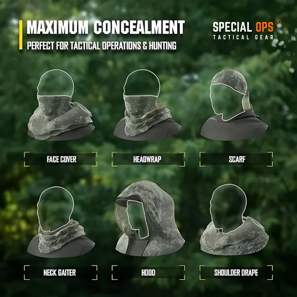 Green_Woodland_Camo_Cotton_Tactical_Sniper_Scarf_For_Adults