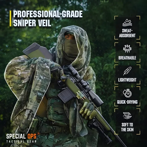 Green_Woodland_Camo_Cotton_Tactical_Sniper_Scarf_For_Adults