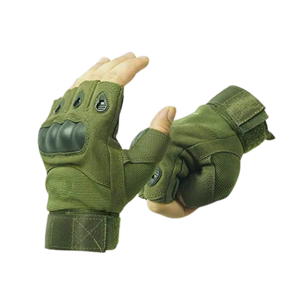 Green_Hard_Knuckle_Half_Finger_Tactical_Gloves_For_Adults