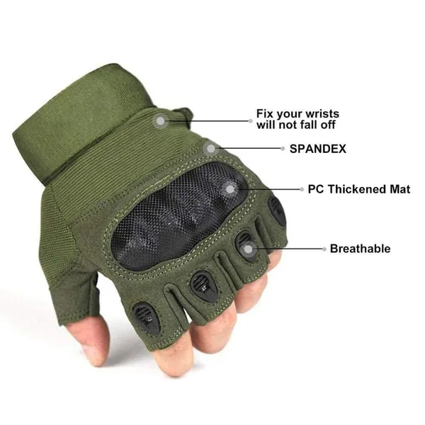 Green_Hard_Knuckle_Half_Finger_Tactical_Gloves_For_Adults