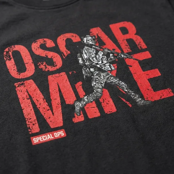 Red_Cotton_Oscar_Mike_Tactical_Tshirt_For_Adults