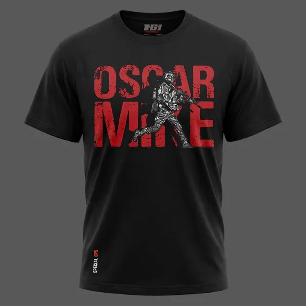 Red_Cotton_Oscar_Mike_Tactical_Tshirt_For_Adults