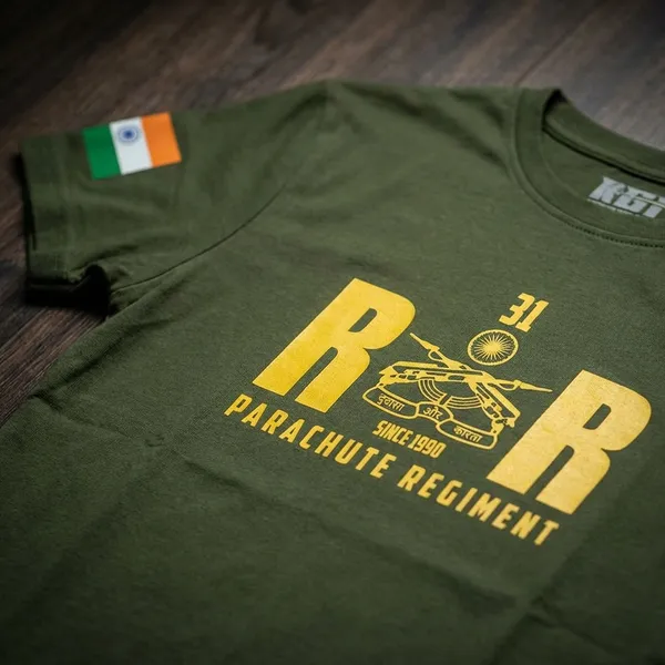 Green_Cotton_31_Battalion_Rashtriya_Rifles_Tshirt_For_Adults