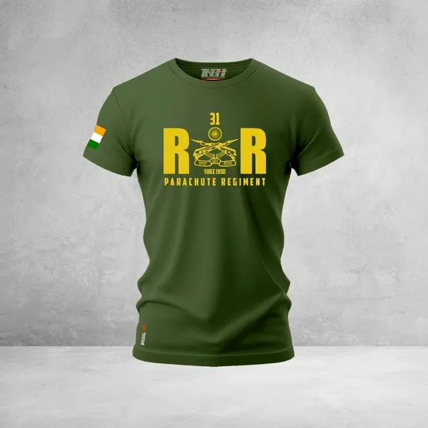 Green_Cotton_31_Battalion_Rashtriya_Rifles_Tshirt_For_Adults