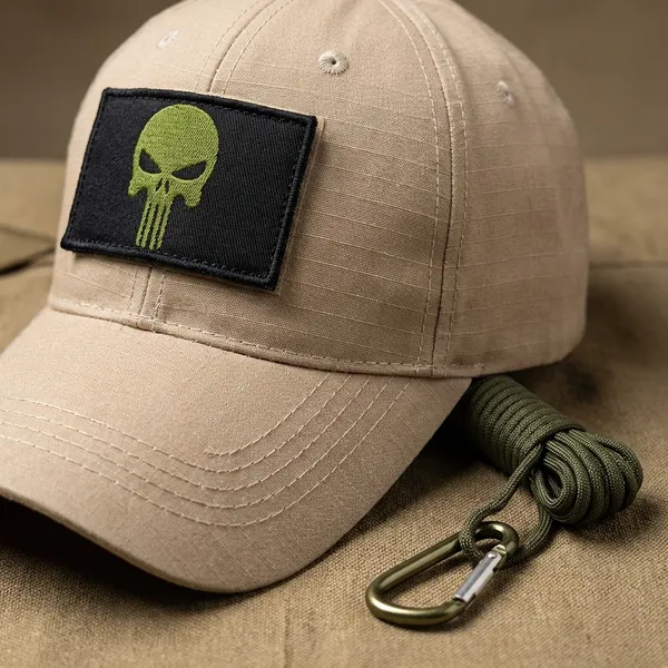 Cream_Cotton_Tactical_Cap_Patch_Combo_For_Adults