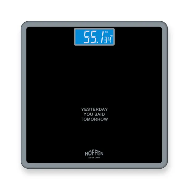 Hoffen_(Made_In_India)_Thick_Tempered_Glass_Digital_Electronic_LCD_Personal_Body_Weight_Machine_for_Body_Weight_Fitness_(HO-18-Black)_with_Two_Years_Warranty