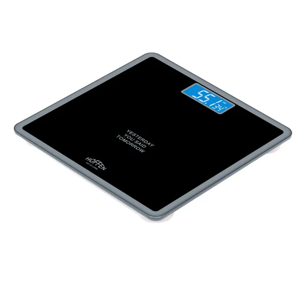 Hoffen_(Made_In_India)_Thick_Tempered_Glass_Digital_Electronic_LCD_Personal_Body_Weight_Machine_for_Body_Weight_Fitness_(HO-18-Black)_with_Two_Years_Warranty