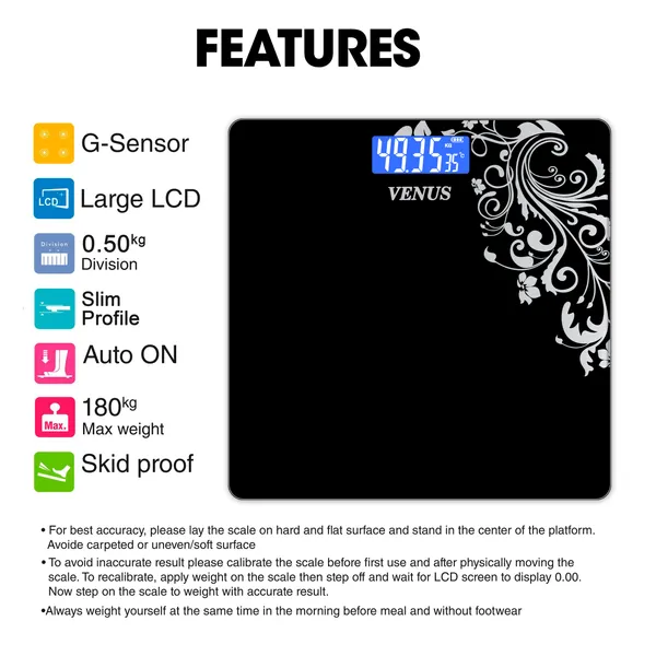 Venus_(Made_in_India)_Electronic_Digital_Personal_Bathroom_Weight_Machine_for_Body_Weight_upto_180_kg_Weighing_Scale_with_24_Months_Warranty,_Black