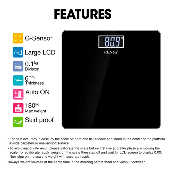 Venus_Active_body_Weighing_scale,_LCD_display,_Weight_Machine,_180_Kg,_Batteries_included,_Tempered_Glass_Platform,_Ideal_for_Home_Use,_Black.