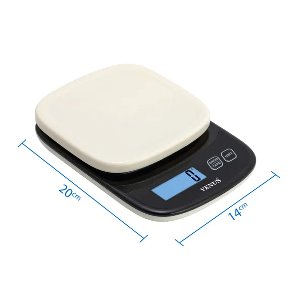 Venus_Digital_Kitchen_Weighing_Scale&Food_Weight_Machine_For_Health,Fitness,Home_Baking&Cooking_Scale,2_Year_Warranty&Battery_Included_(Weighing_Scale_Without_Bowl)_Capacity_10_Kg,1_Gm,White
