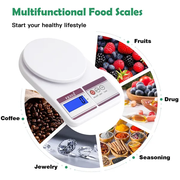 Venus_Electronic_Digital_Kitchen_Weighing_Scale,_Food_Weight_Machine_For_Home,_Baking,_Health_10_Kg_With_2_Years_Warranty_And_Battries_Included_Without_Bowl,_White
