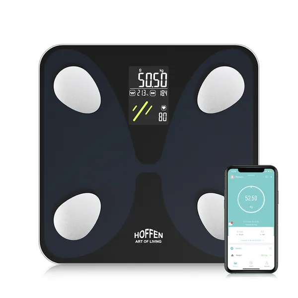 Hoffen_(Made_in_India)_Smart_Electronic_Digital_Weight_Machine_for_Body_Weight,_Fitness_Composition_Monitor,_NEW_HEART_RATE_And_V/A_SCREEN,_Free_Bluetooth_APP,_2_Years_Warranty_HO_45_APP