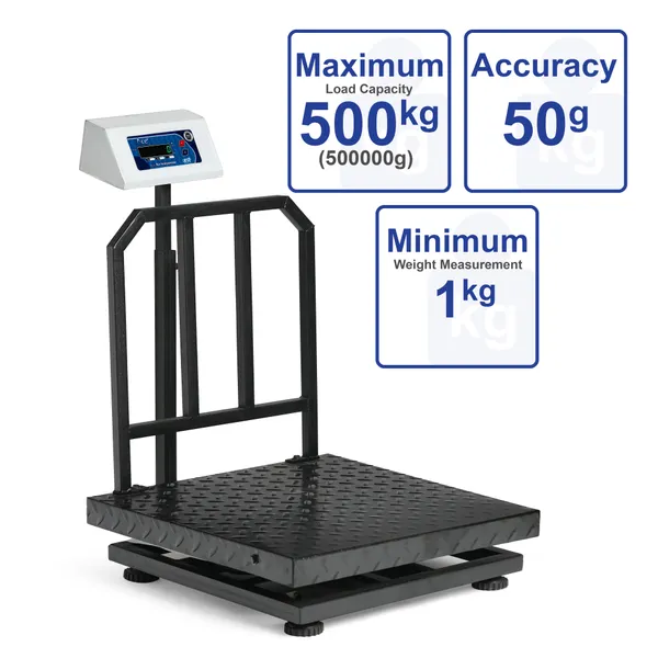 ACE_MS_Electronic_Platform_Weighing_Scale_600x600mm_Mild_Steel_|_500kg_Capacity,_50g_Accuracy_|_US_F.D.A_Approved,_Made_In_India_Product,_ISO_Certified_Digital_Weight_Machine_for_Shop,_Warehouse,_Industrial_Use