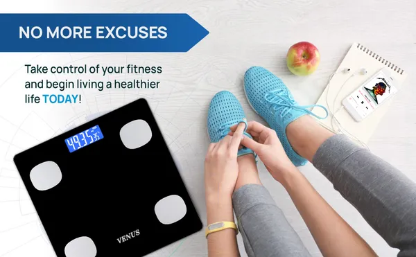 Venus_(India)_BMI_Weight_Scale_&_Body_Fat_Analyzer_with_IOS/Android_App_Sync,25+_Essential_Composition_Metrics_Weighing_Machine_for_Home_Health_Monitoring_(Black)