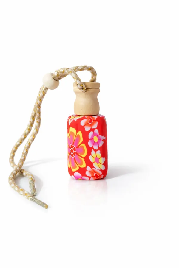 Floral_Ceramic_Diffuser_Bottle_With_Braided_Cord_And_Design_Hanging_Car_Air_Freshener_Perfume_Bottle_With_Wooden_Cap_Pack_Of_2