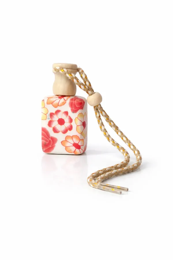Floral_Ceramic_Diffuser_Bottle_With_Braided_Cord_And_Design_Hanging_Car_Air_Freshener_Perfume_Bottle_With_Wooden_Cap_Pack_Of_2