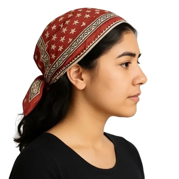 Red_Premium_Printed_Design_Bandana_Scarf_For_Women